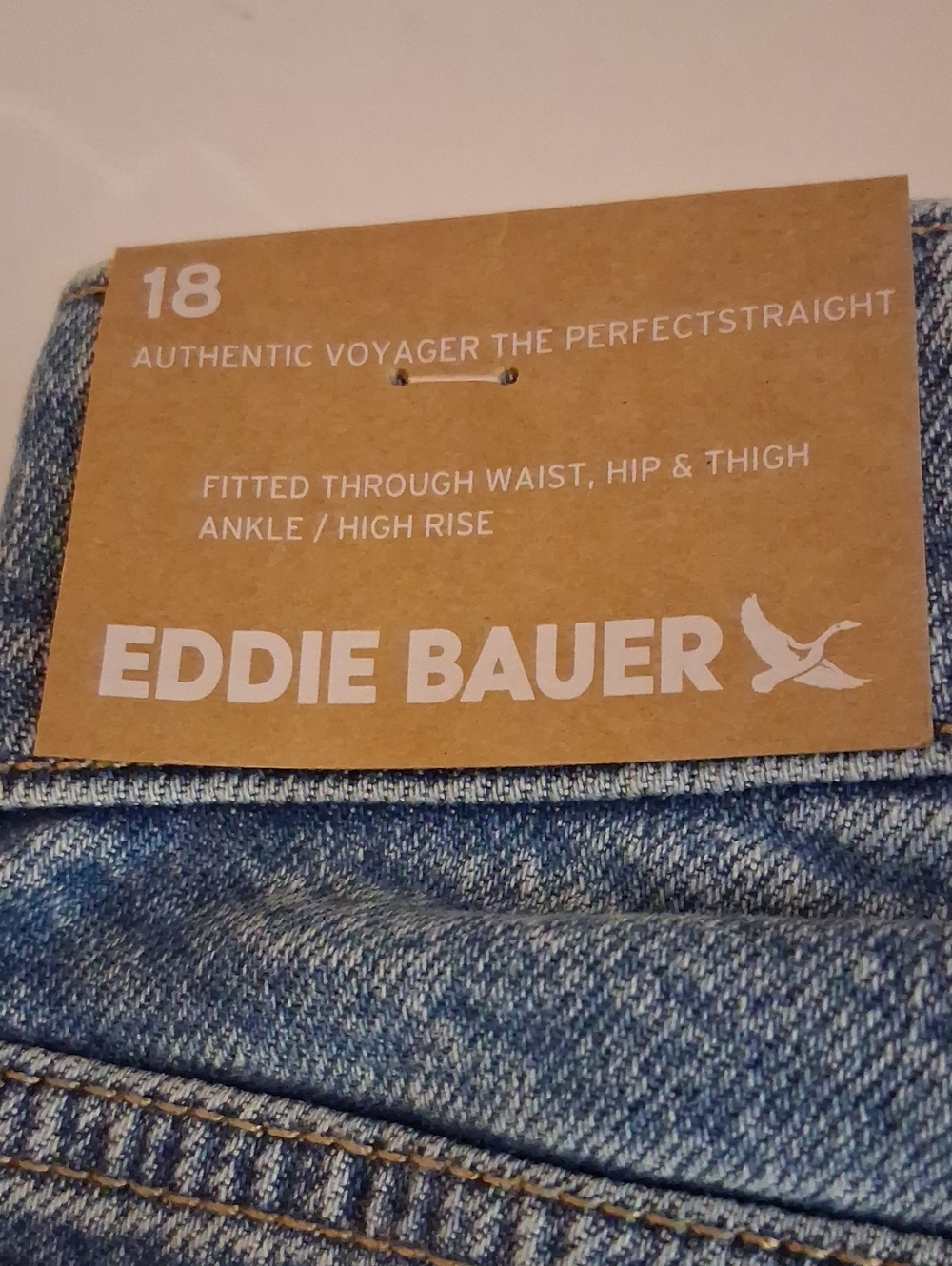 EDDIE BAUER Jeans Size 18W Authentic Voyager Jeans NEW NWT